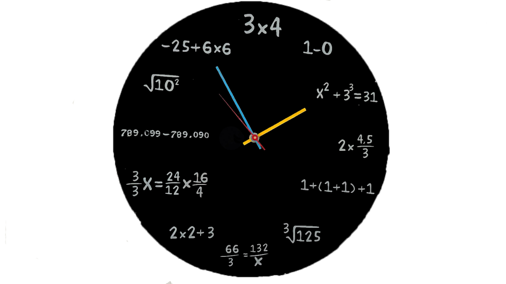 Die Mathe-Uhr